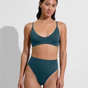 Left On Friday Deep End (teal) Bikini Top